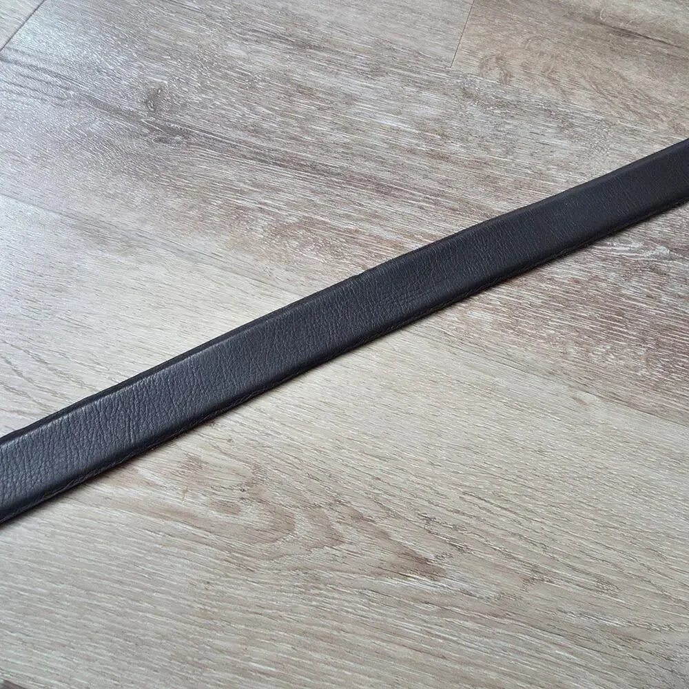 Martin Dingman Dark Brown/Black Leather Dress Belt 100/40 Minimalist Casual